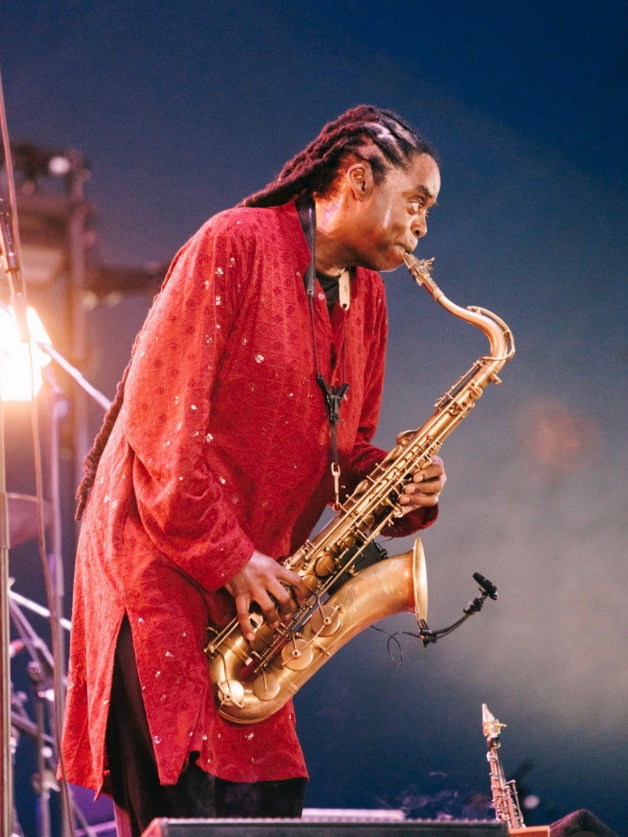 Courtney Pine playing The Duke Tenor on stage